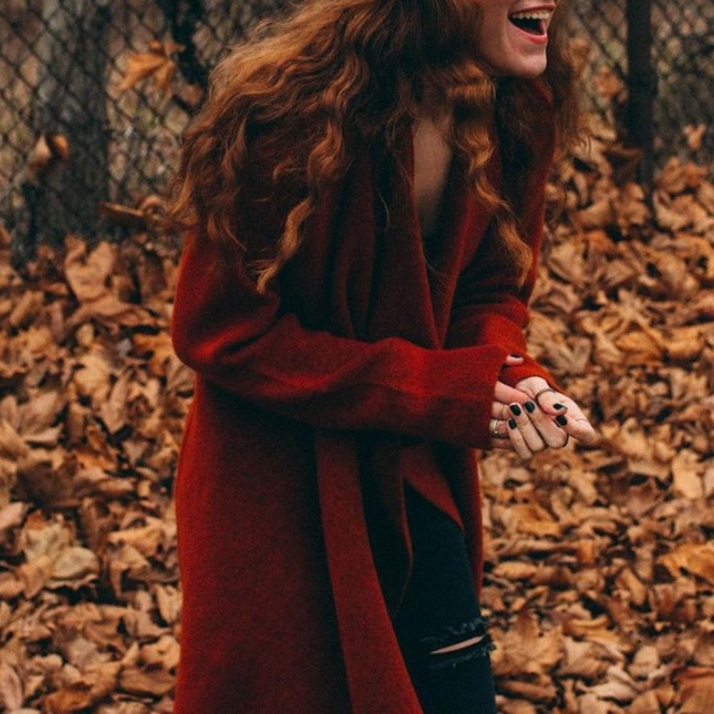 Rust Colored Cardigan